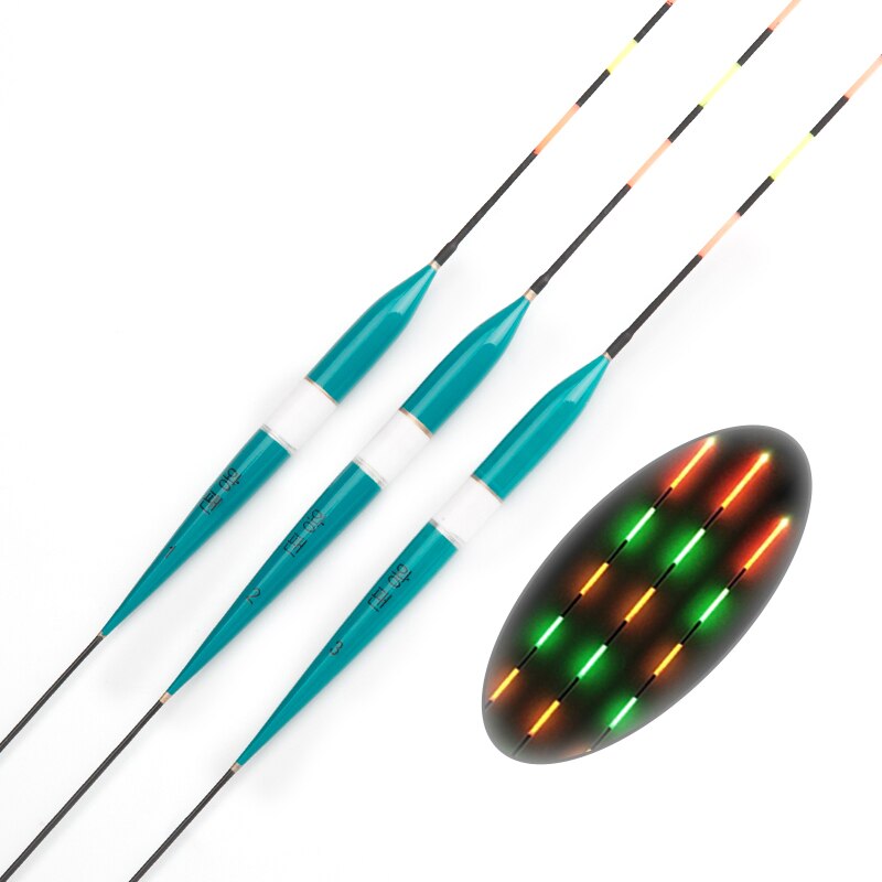 3pcs/lot Luminous Electronic Fishing Float Fishing Tackle Fishing Float Long Tail Night Float