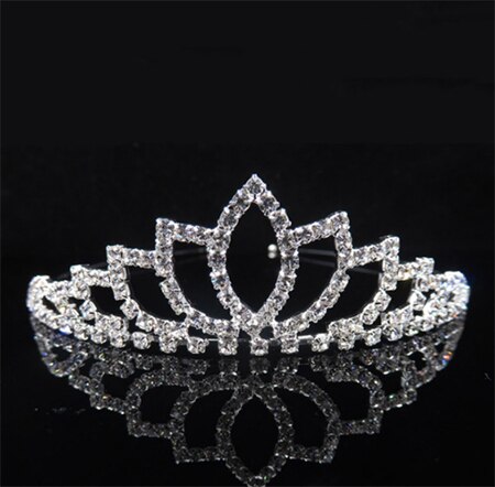 Noiva coroa tiara casamento jóias coroas de cristal faixa de cabelo prata cor ouro acessórios de cabelo da dama de honra bandana para o aniversário: 02H262S110