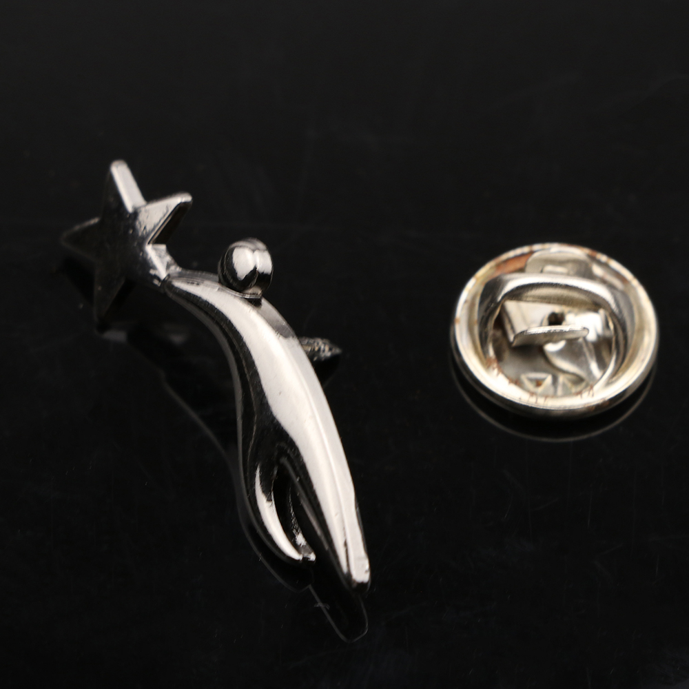 Mode Revers Pin Voor Mannen Pak Jurk Decoratie Broches Kraag Pinnen Hoed Broches Shirt Revers Tas Leuke Accessoires: Titanium Plated