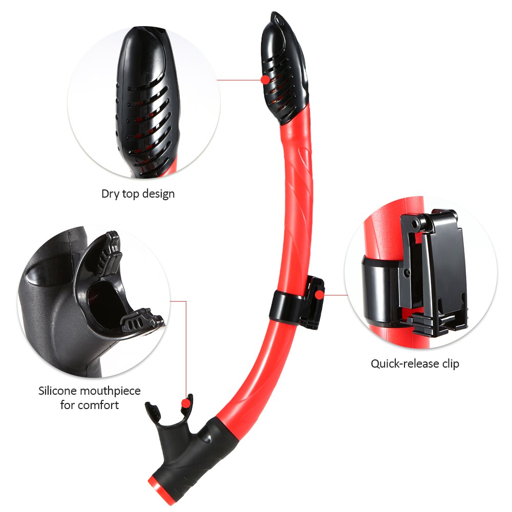 Lixada Kids Adults Scuba Diving Mask Tube Set Snorkeling Mask Diving Goggles Glasses Diving Swimming Dry Snorkel