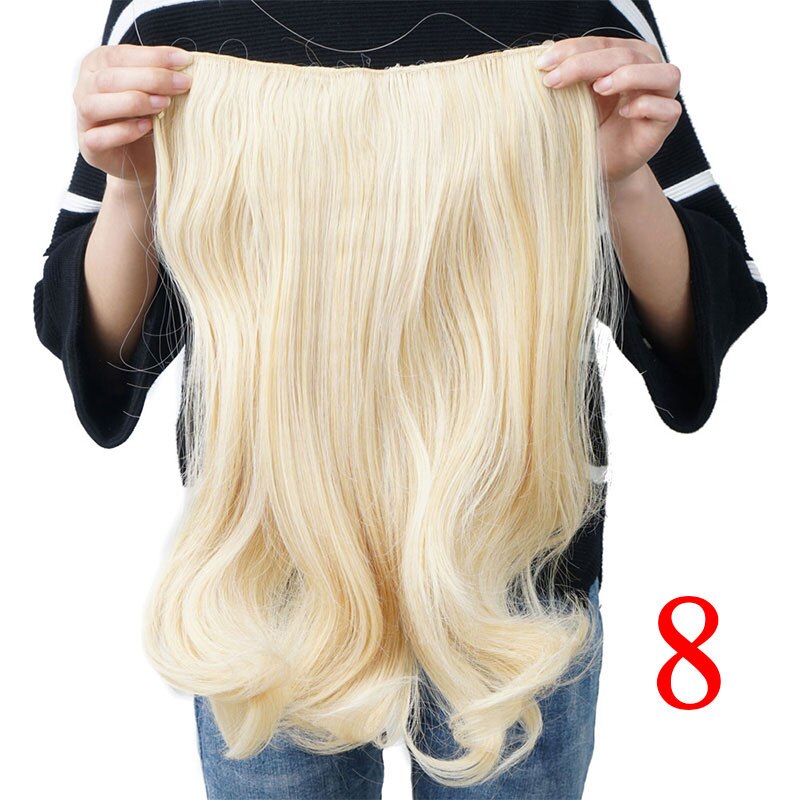 Beyond Beauty Long Synthetic Hair Heat Resistant Hairpiece Fish Line Curly Hair Extensions Secret Wire Invisible Hairpieces: #8