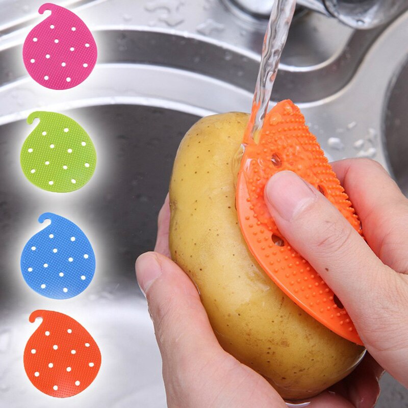 1 Pc Multi-functional Protect Hand Dirt Potato Scrubber Clean Brushes Easy Cleaning Tools Fruit Accessories Kitchen Gadgets