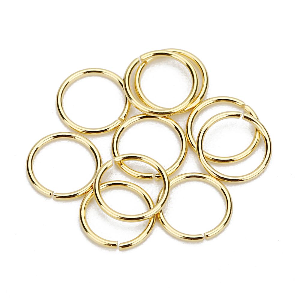 100pcs Gold 3-10mm Stainless Steel Open Jump Rings Split Rings Link Loop For DIY Jewelry Making Findings Connector