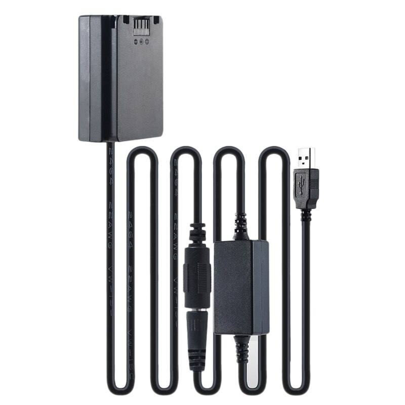 Dc-koppler-ersatz-np- -fz100- dummy-akku-netzteil für sony  a9/a9r/a7r , 3/a7s , 3/a7iii , /a7r , 4/a6600 -kameras