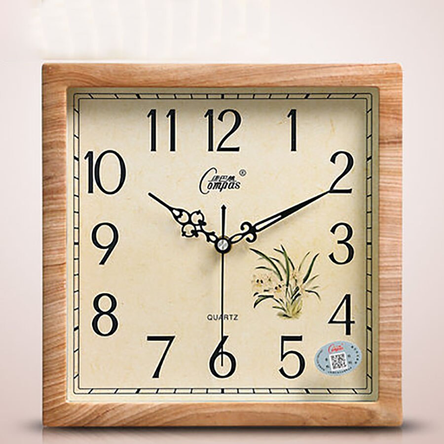 Square Wall Clock Wooden Wall Watch Quartz Pow Patrol Digital Secret Hiding Wandklok Ideas L