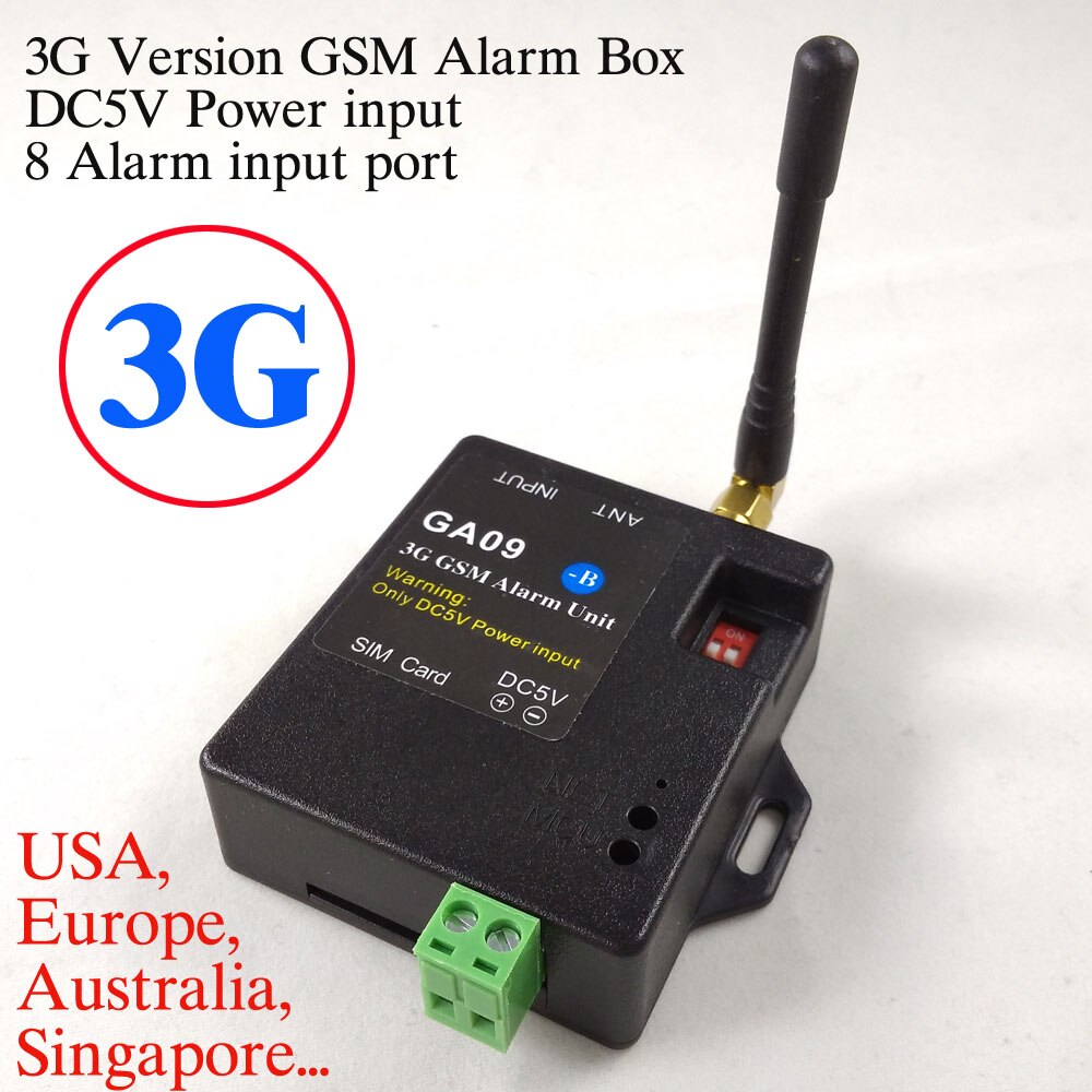 3G and GSM Home and industrial security alarm SMS Alert Wireless alarm system GA09B