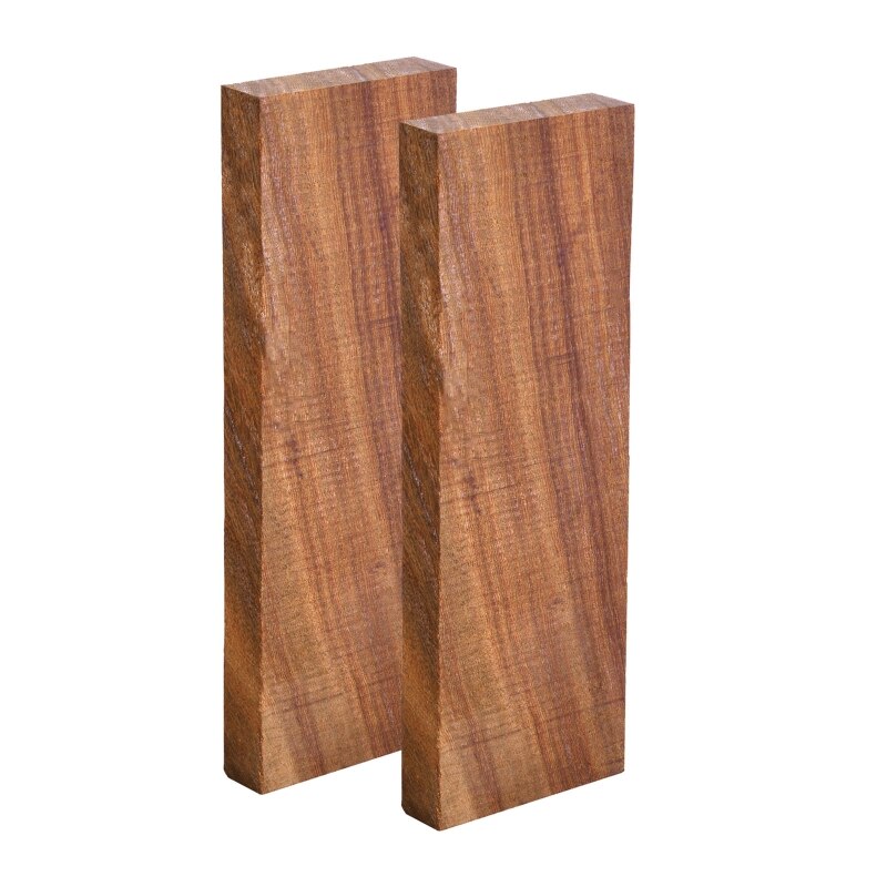 517A Durable Knife Material Small Leaf Red Sandalwood Knife Scales for Knife Handles: 2pcs