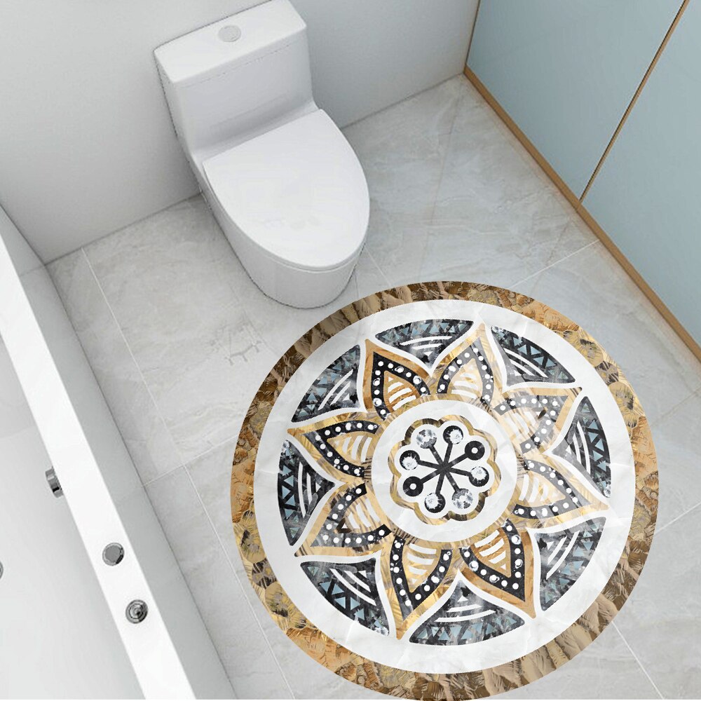 Corridor aisle living room entrance renovation floor stickers waterproof and anti-fouling ground decoration tile stickers