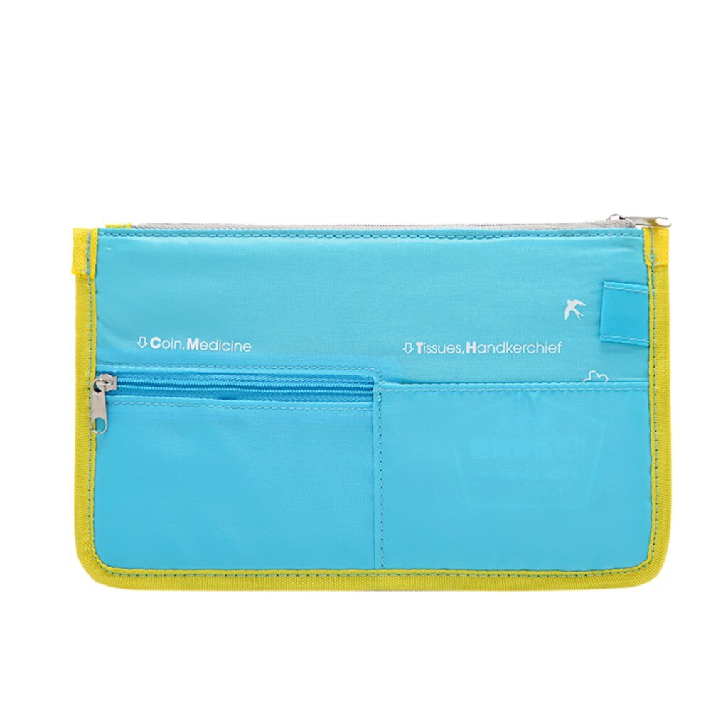 Canvas eenvoudige portemonnee klassieke vierkante portemonnee dames lang 2 rits unisex frisse kleur draagbare clip rekening verpakking bankpas tas: Default Title