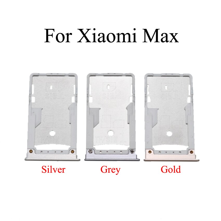 YuXi SIM Card Tray Socket Slot Holder Adapter Spare Parts For Xiaomi Mi Max 2 3 Mix 2S SIM & SIM / TF Card Tray Adapter