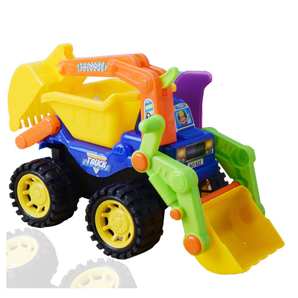Vehículos coche de playa de arena de ingeniería camión excavadora rastreador juguetes inertia simulación excavadora jugar vertedero para niños gran