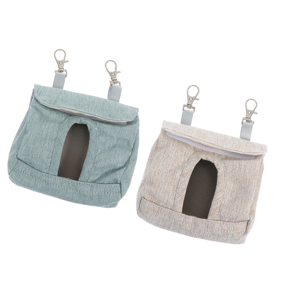 2Pcs Cage Hanging Hay Feeder Hay Storage Cloth Pouch Chinchilla Feeding Bag