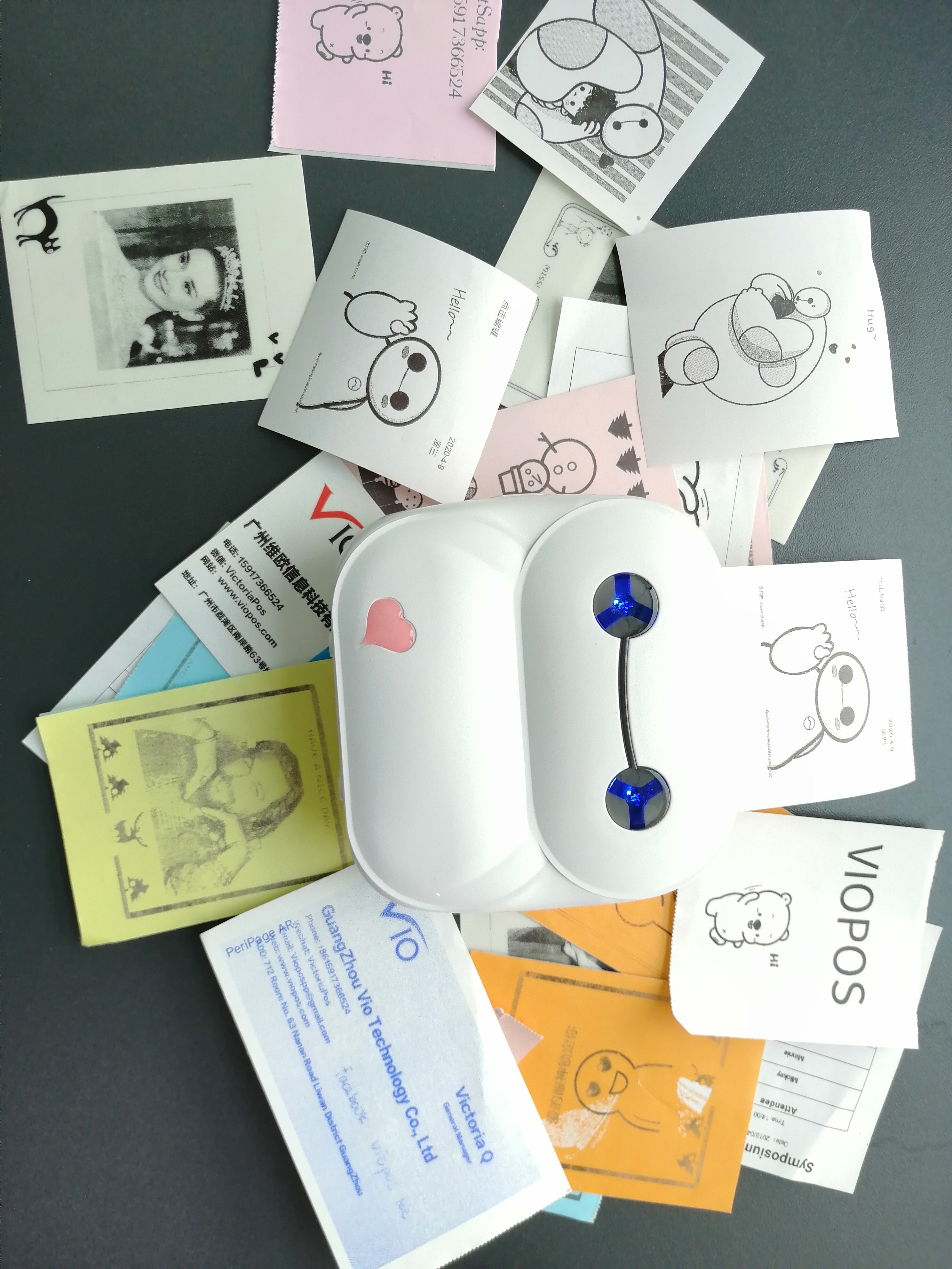 Mini draagbare fotoprinter thermische bluetooth printer voor iphone android gratis app sticker bonprinter  p8 58mm thermisch papier