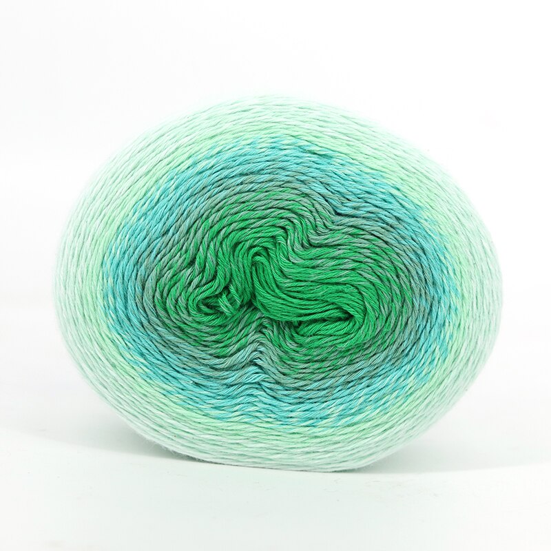 COOMAMUU Thin Rainbow Yarn 220G/ball Dyed Crochet Yarn Cotton Knitting Yarns Thread for DIY Cape Sweater: 104