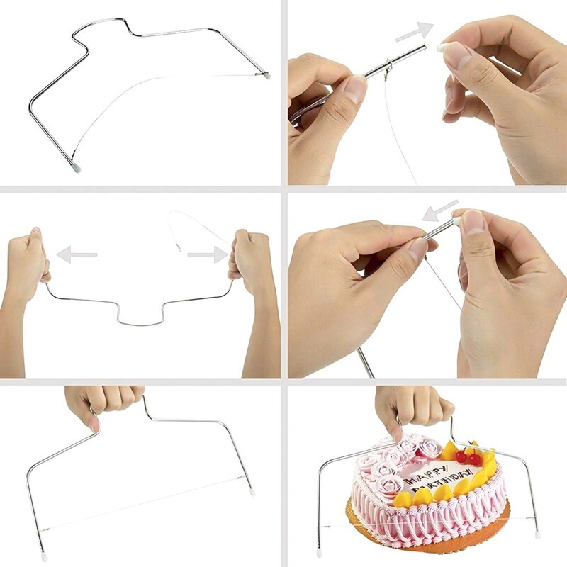 122Pcs/Set Non-slip Cake Turntable Set Stainless Steel Decorating Tip Set Baking Tool