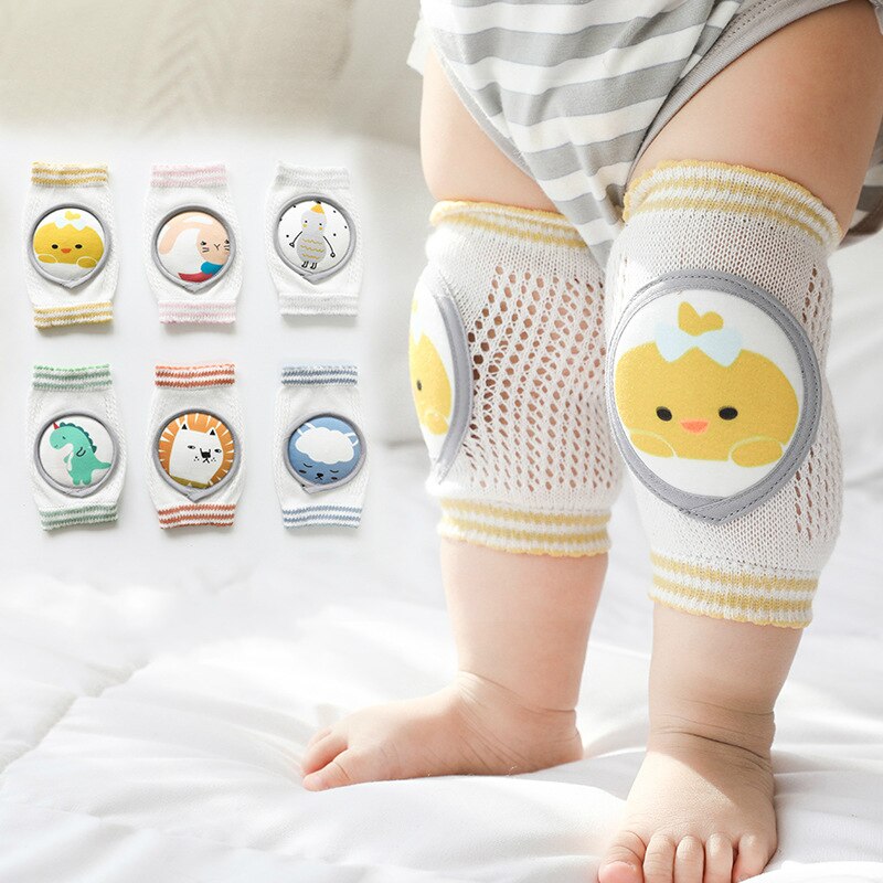 Non Slip Crawling Elbow Infants Toddlers Baby Accessories Protector Safety Kneepad Leg Breathable Girls Boys Cartoon Knee Pads