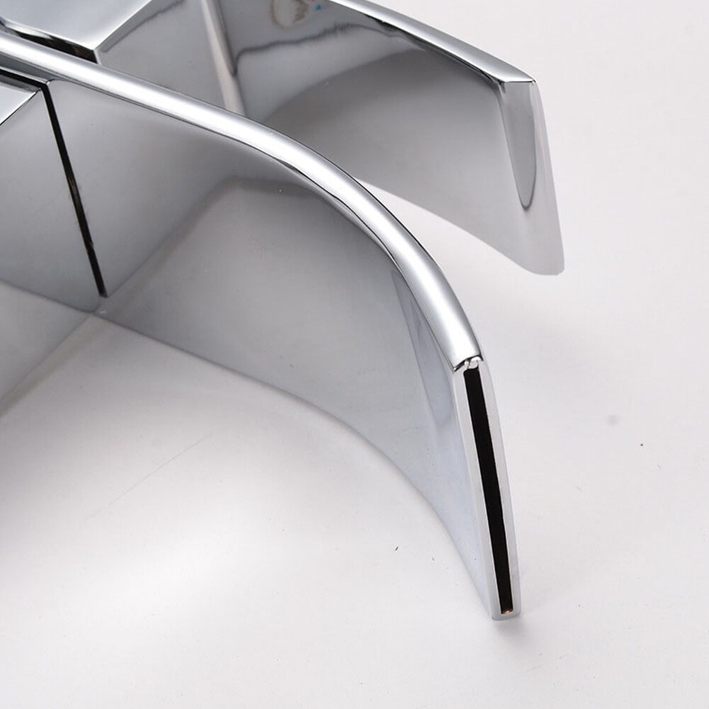 1Pc Kraan Badkamer Wastafel Wastafel Kranen Rvs Zilver Warm En Koud Mixer Water Tap Keramische Klep Voor Badkamer