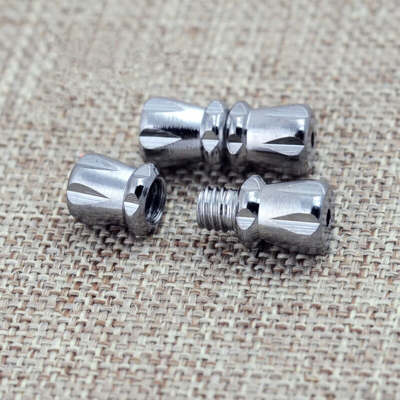 10 stuks doffe zilveren schroefsluitingen voor armbanden, kettingen en sieraden, gat 1mm