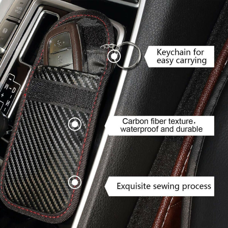 Faraday taske bur skjold bil nøgle fob signal blokering pose pose nøgle beskytter signal stråling blokering farady tyverisikring