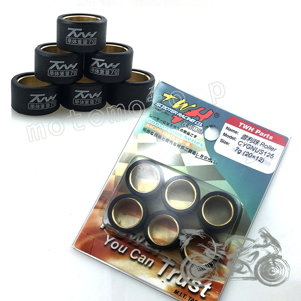 Twh performance racing variator rullsats för skoter bws 125 cygnus majesty 125/150 maxster x-city x-max  zy 125 sammet 150 20 x 12