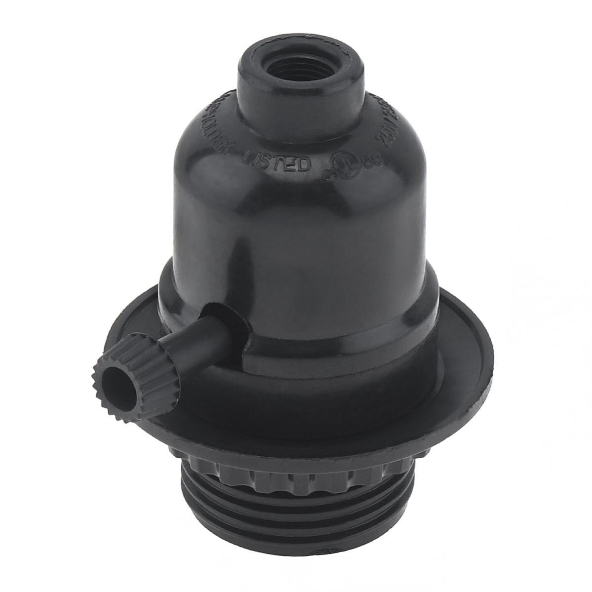 2pcs E26 Lamp Socket Replacement Lamp Phenolic Socket with Lamp Shade Ring for Table Floor Lamp Repair Kit Bulb Sockets