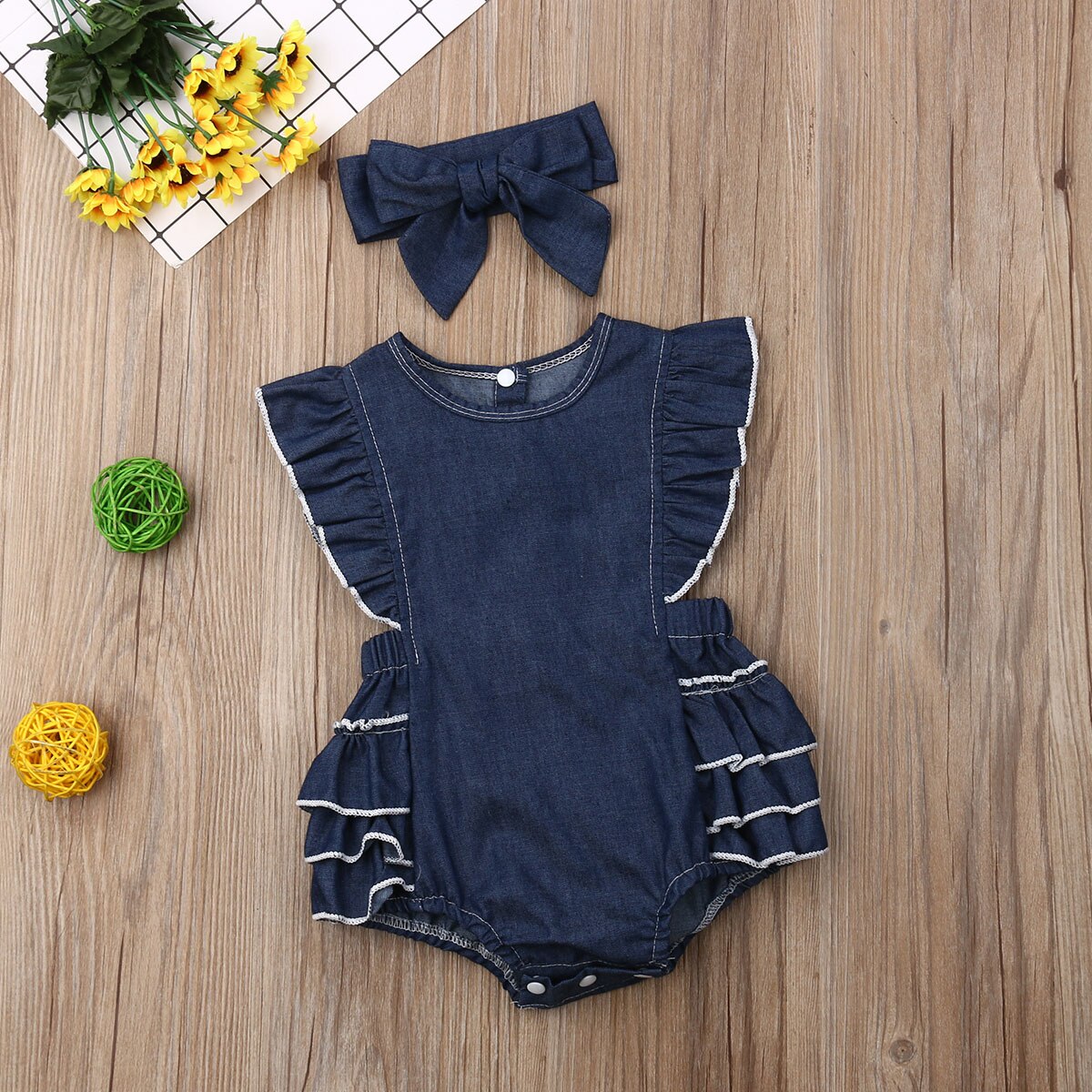 JiAmy Baby Mädchen Kleid Sommer - Rüschen Blume Stickerei Tüll Kleid 0-24 Monate