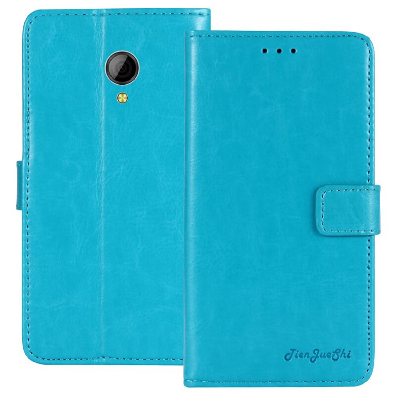 TienJueShi de negocios de nivel alto estilo de libro de de protección con tapa de cuero funda de teléfono para IMO Q Q2 Plus Shell Wallet Etui Skin