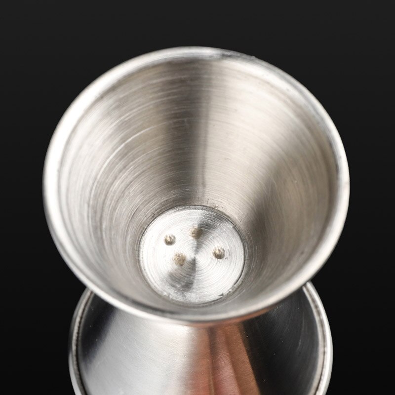 Stainless steel bartender curling measuring cup, double-headed ounce cup, cocktail measuring device, bar measuring cup utensils