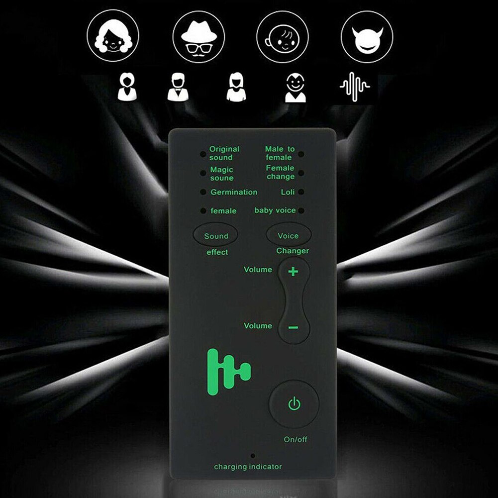 Wireless 7 Multi Voice Changer Mikrofon Disguiser Männlich/Weiblich/Mädchen/Roboter für PC Telefon JR Angebote Voz cambiador