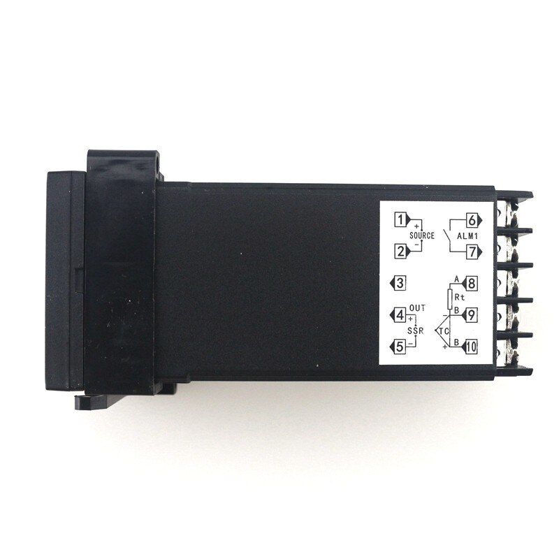 Dual PID Temperature Controller Kit SSR Output REX-C100 Digital Thermostat 220V AC with SSR-40DA Heat Sink 2m K Probe