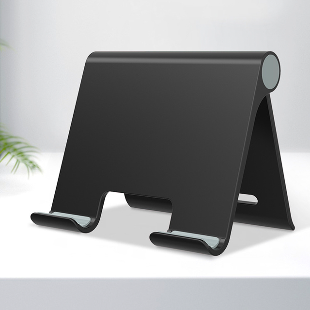 Tablet-ständer für desktop-computer, verstellbare und klappbare halterung für ipad pro, mini, air, xiaomi, samsung und smartphones 13 4 to zoll): Schwarz