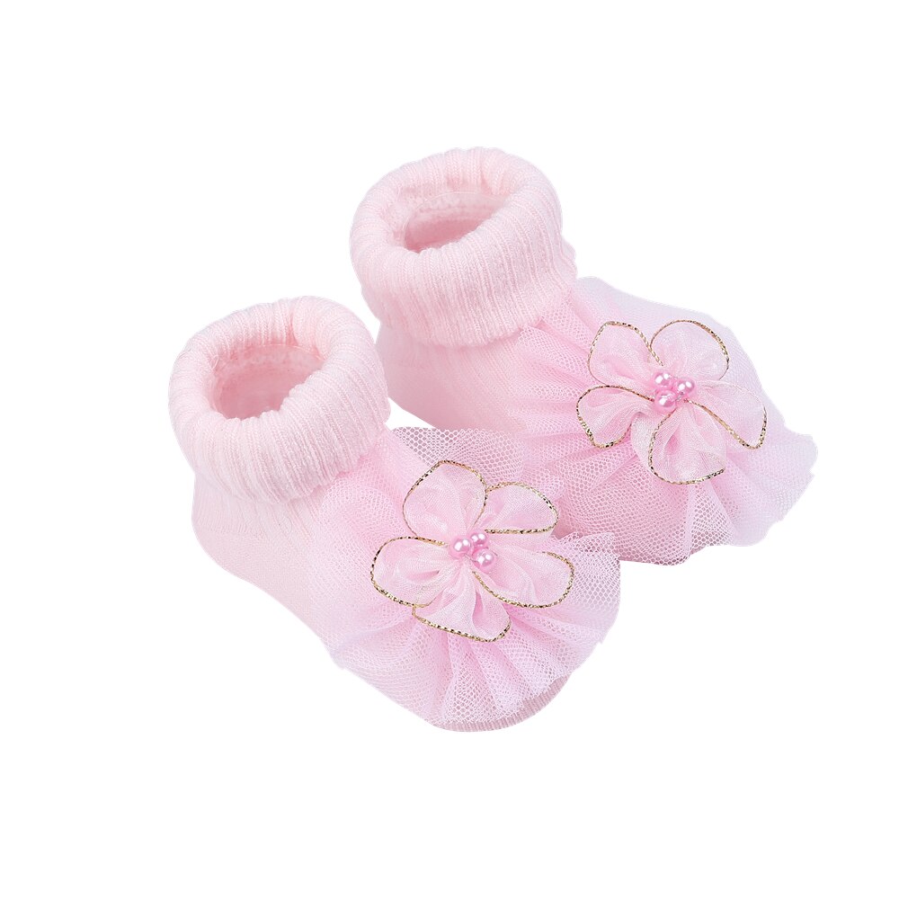 2 Paare/los Neugeborenen Baby Socken Art Baumwolle Socken Baby Mädchen SchöNe Kurze Socken Kleidung Zubehör Für 0-12 Monat