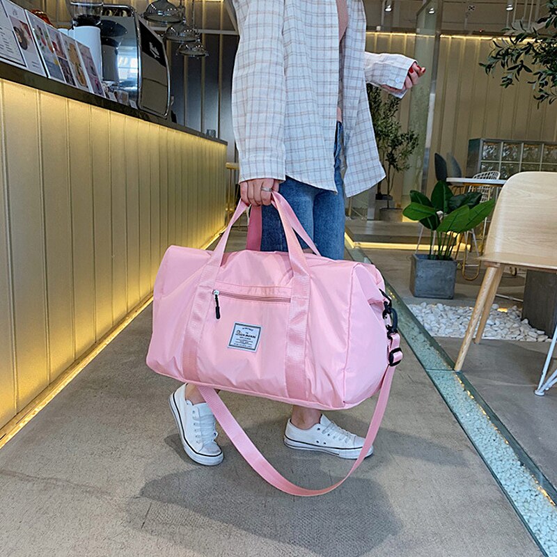 Nylon Travel Handbag Carry on Fitness Shoulder Bags Men Duffle Bags Women Travel Tote Large Weekend Bag Overnight Bag XA814WB