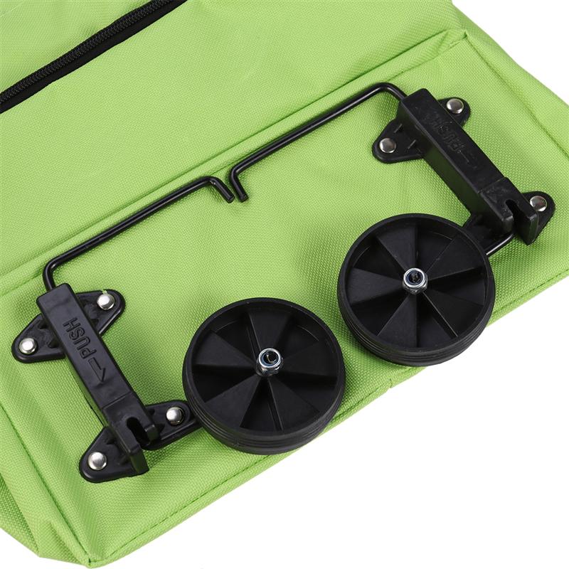2 in 1 Folding Shopping Pull Cart Trolley Bag With Wheels Reusable Grocery Bags Food Organizer Vegetables Bag Shopping Bag