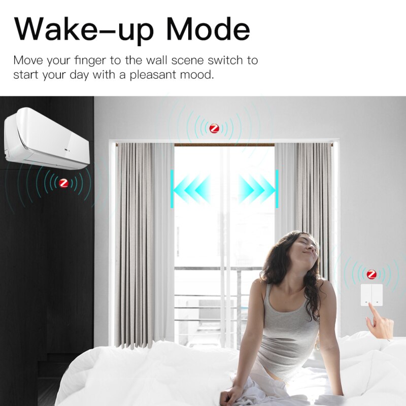 Tuya zigbee szenenschalter, 1-3 -fach szenen-druckknopf, fernbedienung, aufkleber, batteriebetrieben, automatisierungs-hub erforderlich