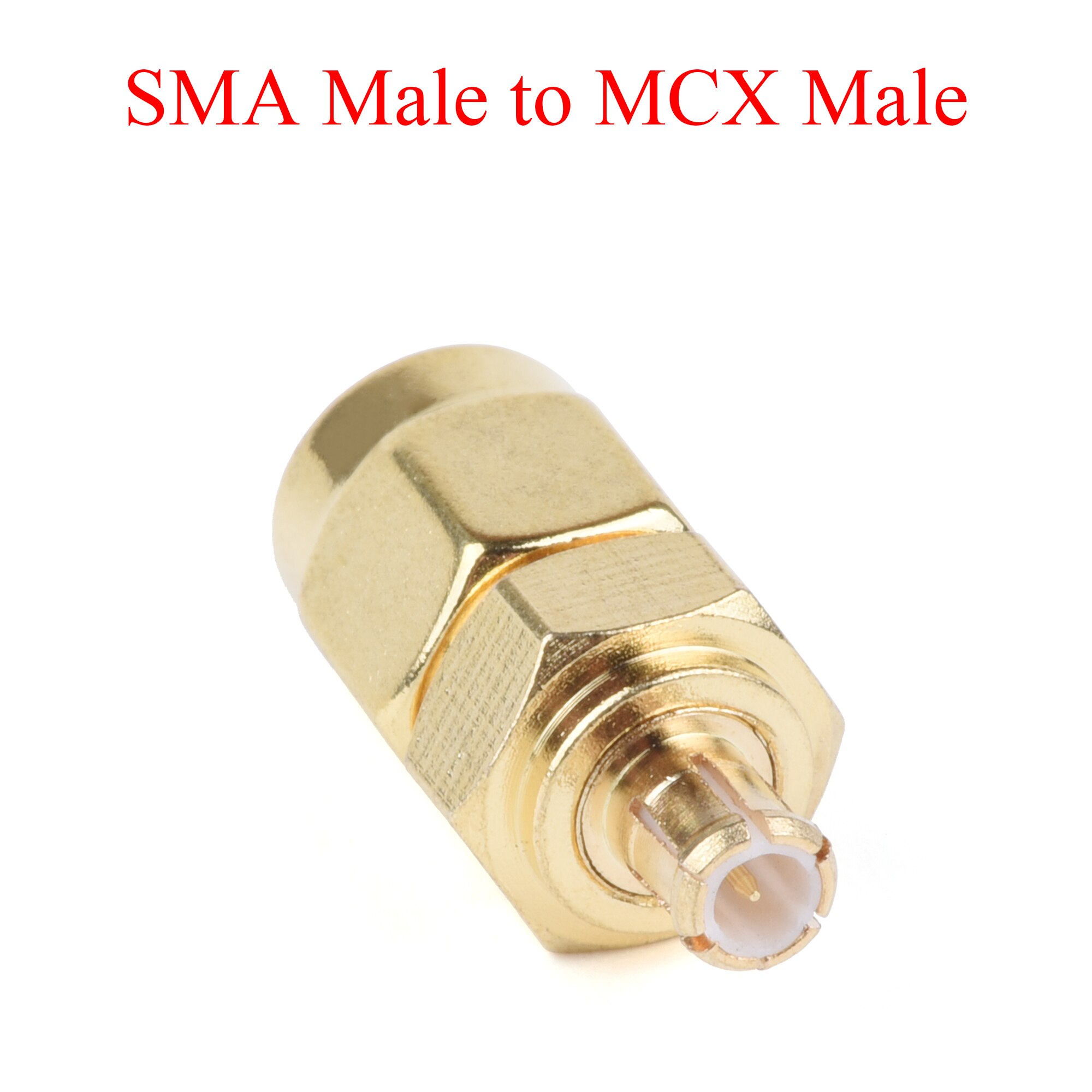 1Pcs RF Coaxial Connector SMA Male to BNC TNC MCX MMCX UHF N F Male Plug / Female Jack Adapter Use For TV Repeater Antenna: SMA Male-MCX Male