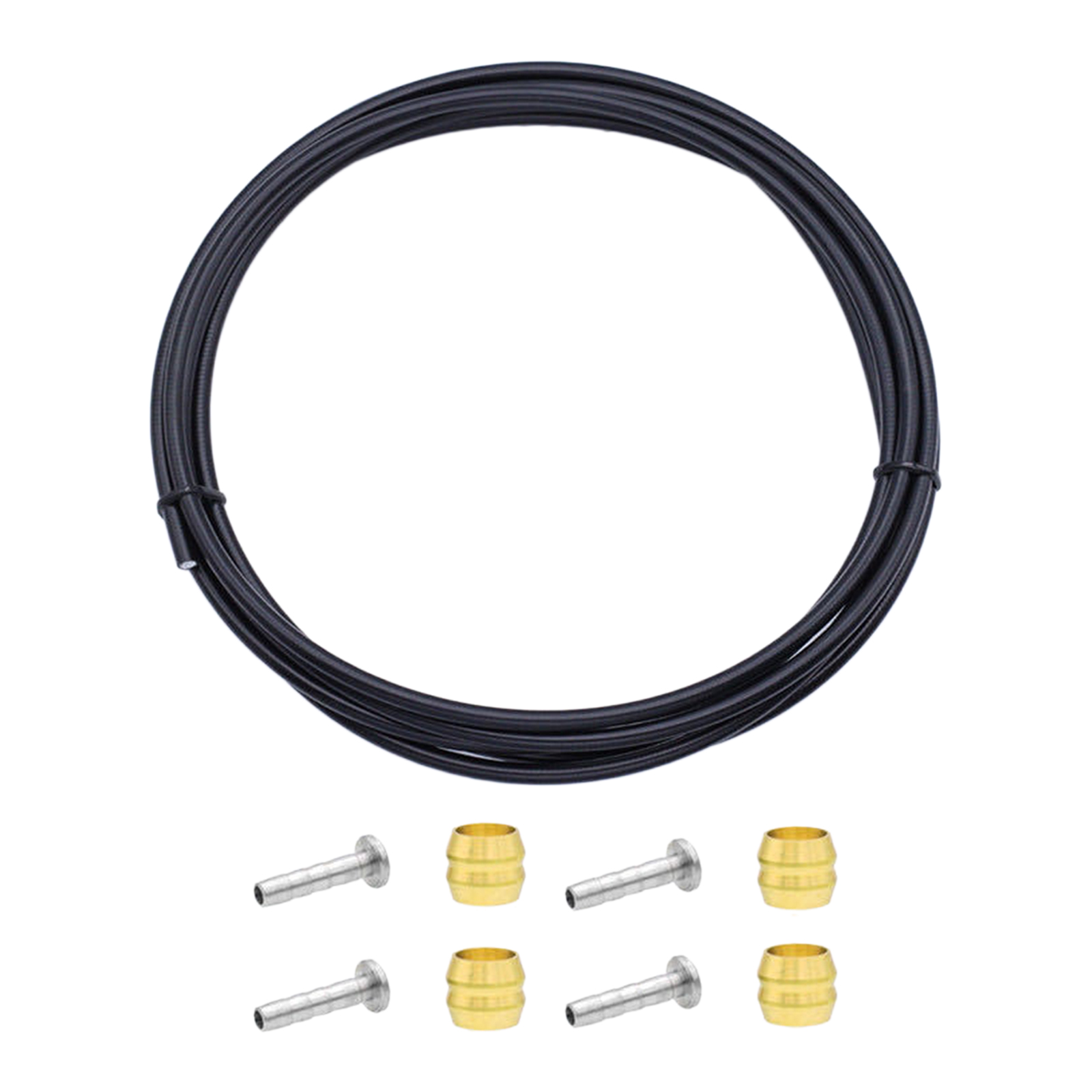 Mountain Bike Hydraulic Disc Brake Hose Kit w/ Brass Olives &amp; Inserts 5mm for Shimano BH90 BH59 System MTB Bicycle Accessories: Black BH-90