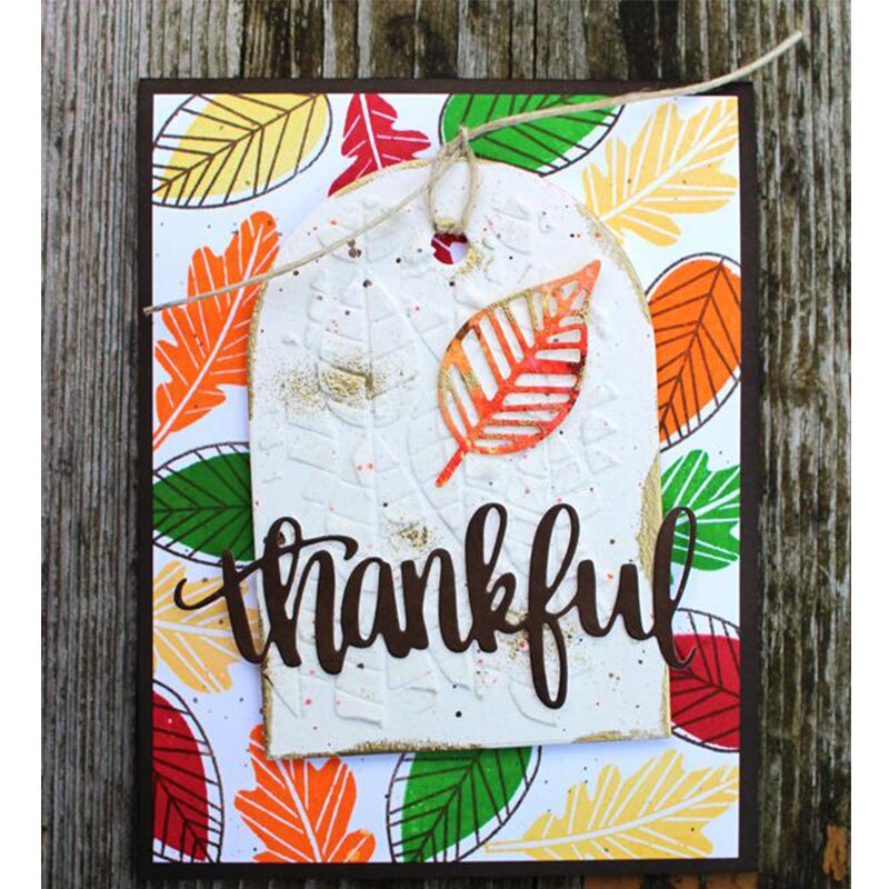 Plantilla de plástico de hojas para Scrapbooking DIY tarjetas de papel de dibujo en relieve artesanías decorativas hechas a mano plantillas hoja nueva