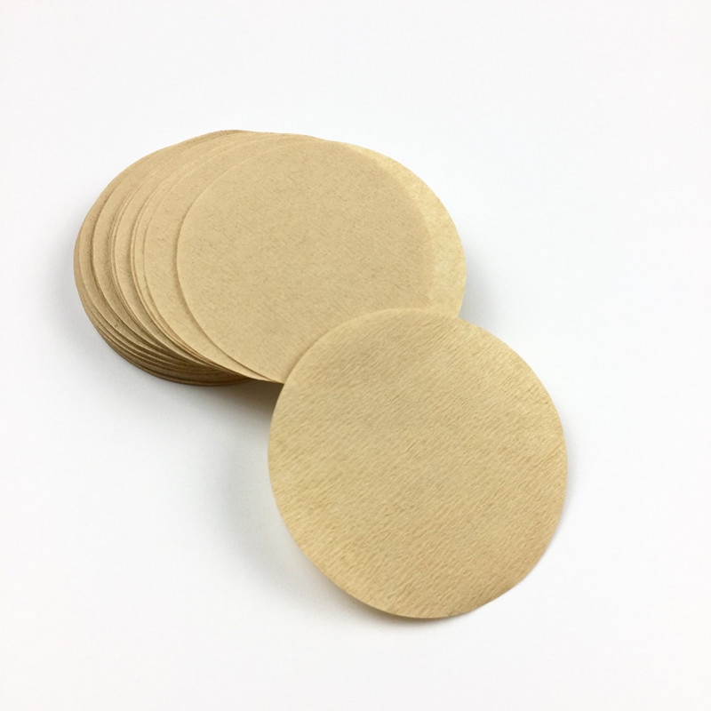Papel de filtro de café redondo, herramientas de filtro de papel para cafetera expreso V60, goteador de café, Moka, 56mm, 60mm, 68mm, 400 Uds.