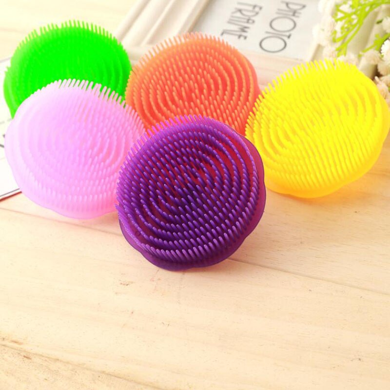 Brosse de bain ronde pour chien et chat, produits pour animaux de compagnie, peigne mignon, belle fourrure, dispositif de Massage, toilettage, brosse à poils colorés