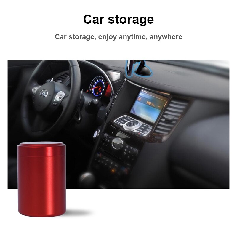 Portable Mini Tea Can Aluminum Herb Stash Jar Seal Smell Proof Container Spice Organizer Storage Pot P7Ding