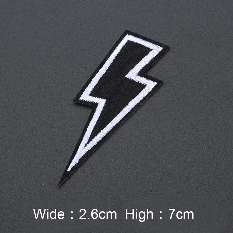 Computer embroidery black and white patch patch clothing accessories badge computer embroidery patch cloth: 14