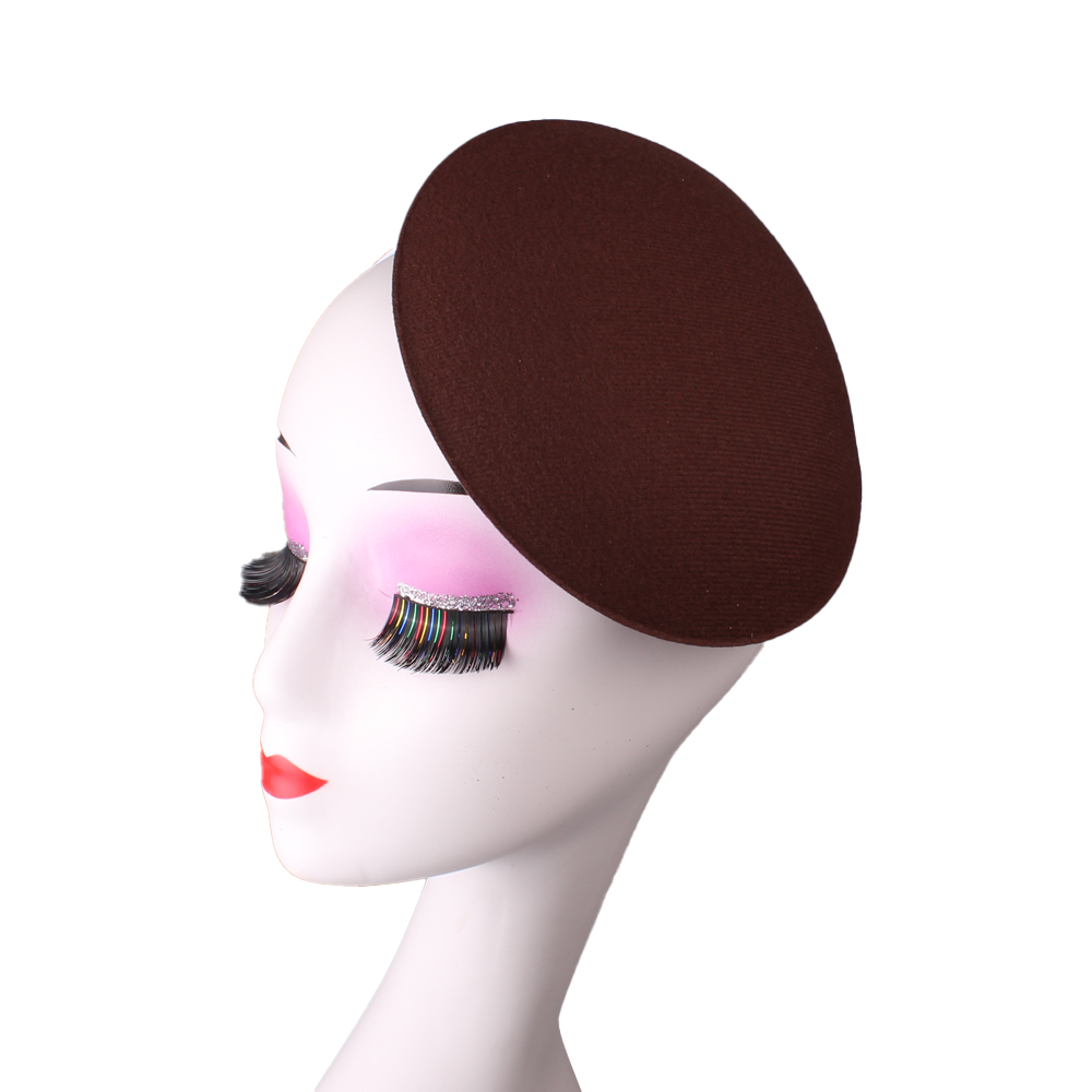 Accesorios para el cabello de 17CM para mujer, Base de fascinador para boda, , cena, Material artesanal: XS / Café