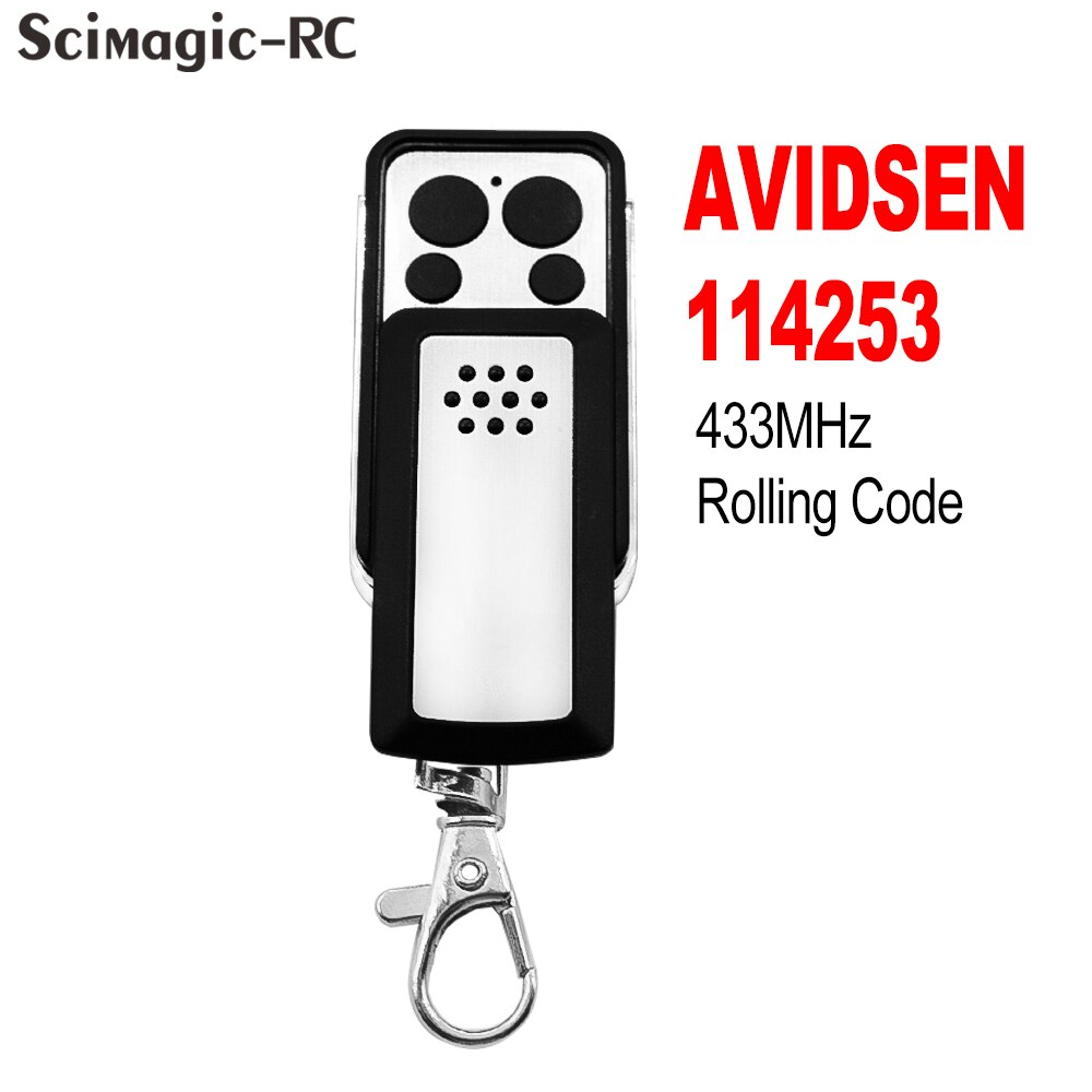 Télécommande de porte de garage Avidsen 433,92 MHz compatible avec AVIDSEN 114253 104250 104251 104250 104257 104350 654250 114235