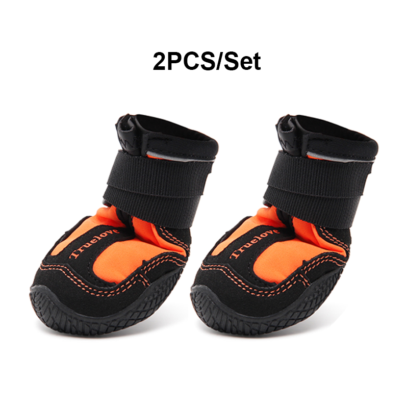 Truelove buty dla psa deszcz wodoodporne zimowe buty na śnieg gumowa podeszwa antypoślizgowe sportowe odblaskowe na buty dla psa Puppy Medium Large