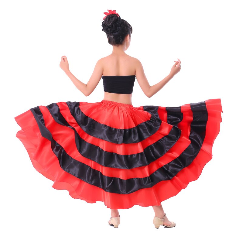 Neue freundlicher Flamenco Tanzkleid Mädchen Flamenco Kleider Spanisch Paso Doble tanzen Kostüm Für Mädchen Samba Gesellschaftskleider