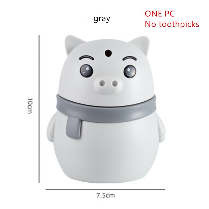 Automatic Toothpick Holder Container Household Table Toothpicks Storage Box Detachable Toothpick Dispenser for Home Decoration: gray 8