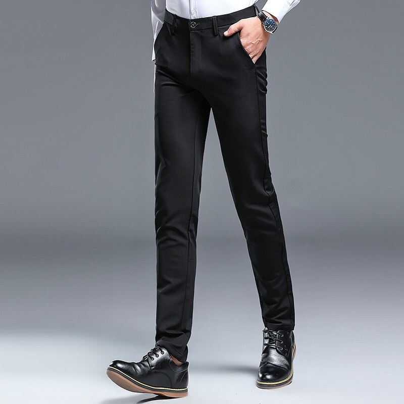 Trajes de negocios para Hombre, pantalones nuevos para Hombre, Formal, ajustado, pantalones de Vestir, pantalones de Hombre, pantalón de oficina Hombre, pantalones de traje Social