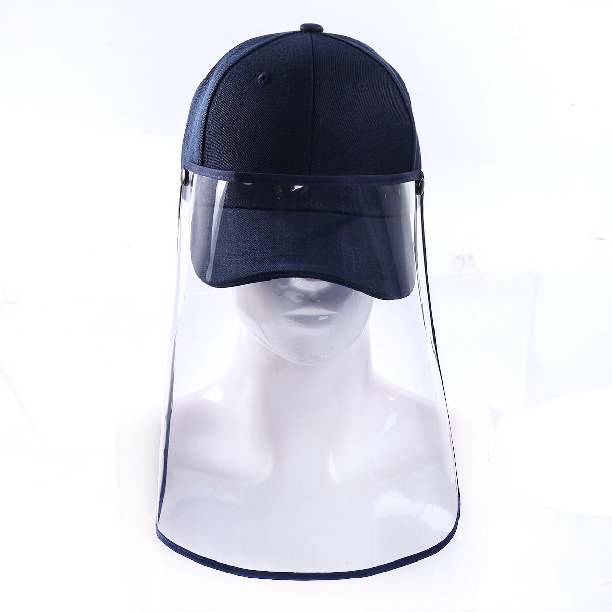 Unisex Solid Color Outdoor Sports Anti-Saliva Anti-Droplet Anti-spitting Full Face Protective Cover Baseball Caps Hats