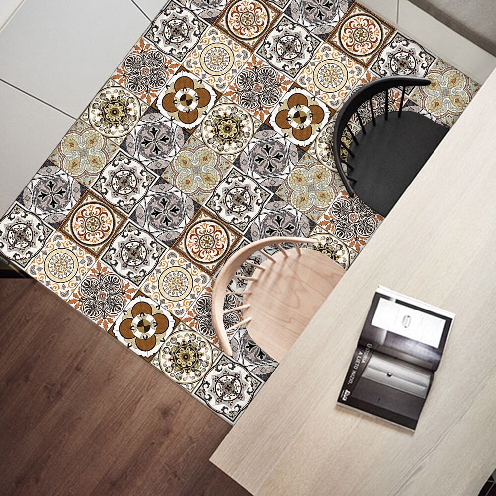 10/15/20Cm Retro Patroon Mat Oppervlak Tegels Sticker Transfers Covers Voor Keuken Badkamer Tafels Floor Schil & Stick Muurstickers